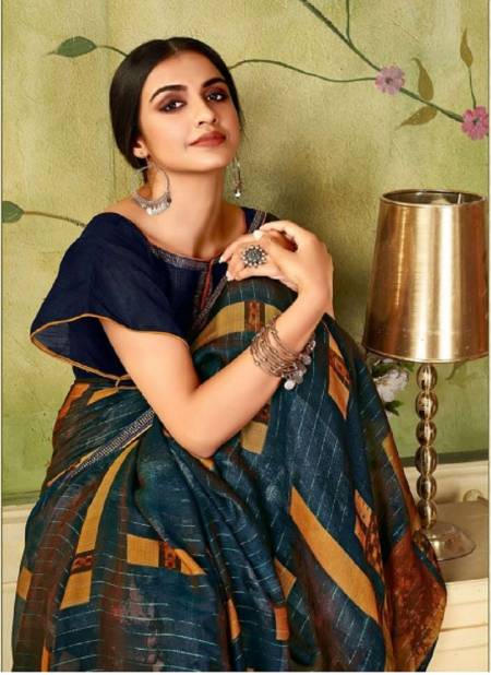 Saroj Saira  Rainbow Jari fancy and soft Banglori Silk Latest Fancy Designer Printed Saree Collection
